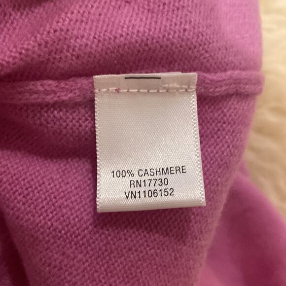 Isaac Mizrahi Women’s Lilac Purple Turtleneck Sweater/Dress Ribbed Cashmere Sz S - Picture 10 of 13